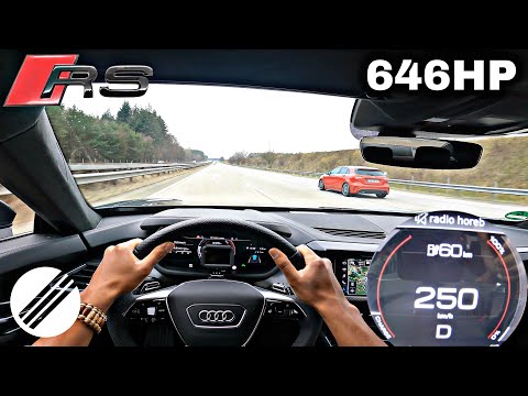AUDI RS E-TRON GT 646HP TOP SPEED DRIVE
