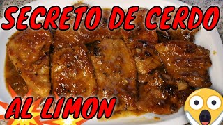 💢💢💢SECRETO DE CERDO💢💢CON LIMÓN FACILÍSIMO💢💢RECETA FACIL💢💢💢QUEDA JUGOSO Y TIERNO💢💢SABROSO Y DIFERENTE