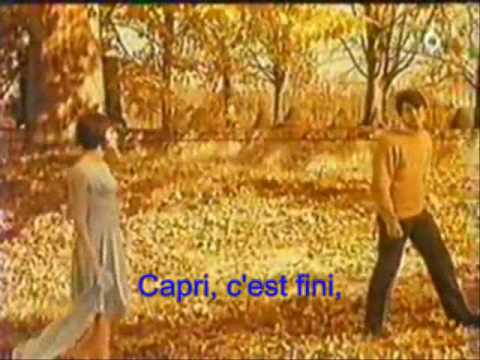 Capri C'est Fini - Hervé Vilard Lyrics Karaoke