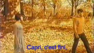 Capri C'est Fini - Hervé Vilard Lyrics Karaoke