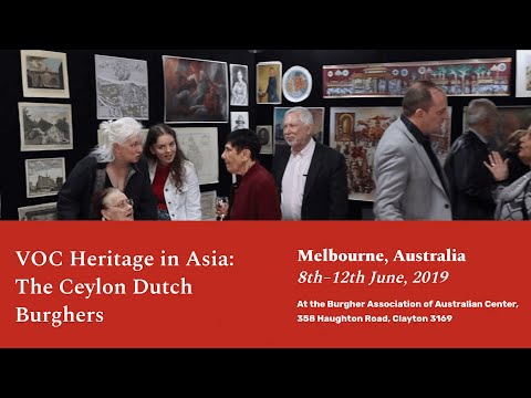 VOC Heritage in Asia: The Dutch Burghers of Ceylon | Melbourne 8 June 2019 Exhibition Highlights