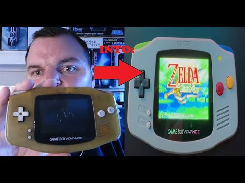 Gameboy Advance IPS Drop In Mod / No cut / ohne löten / neues Gehäuse / Gameboy Restauration