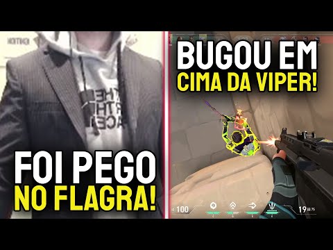 Mch IMITANDO o Tixinha KKKK & Frt ficou BUGADO em cima da cabeça da viper! - Cortes do Valorant