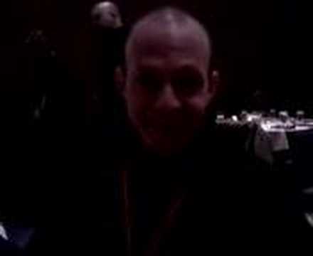 Sakura-con 2008 Guest Dinner Steve Prince talking as Keitaro