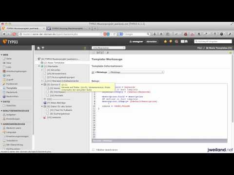 TYPO3 Musterprojekt - Teil 3: Struktur der TypoScript Templates