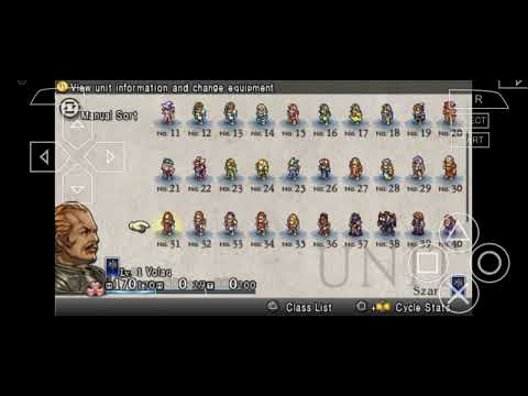 Tactics Ogre (PSP) All units with cheat code#1