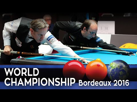 3-Cushion World Championship Bordeaux 2016 - Daniel Sanchez vs Eddy Leppens