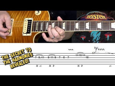 Boston - More Than a Feeling - guitar lesson (solo) with tabs!