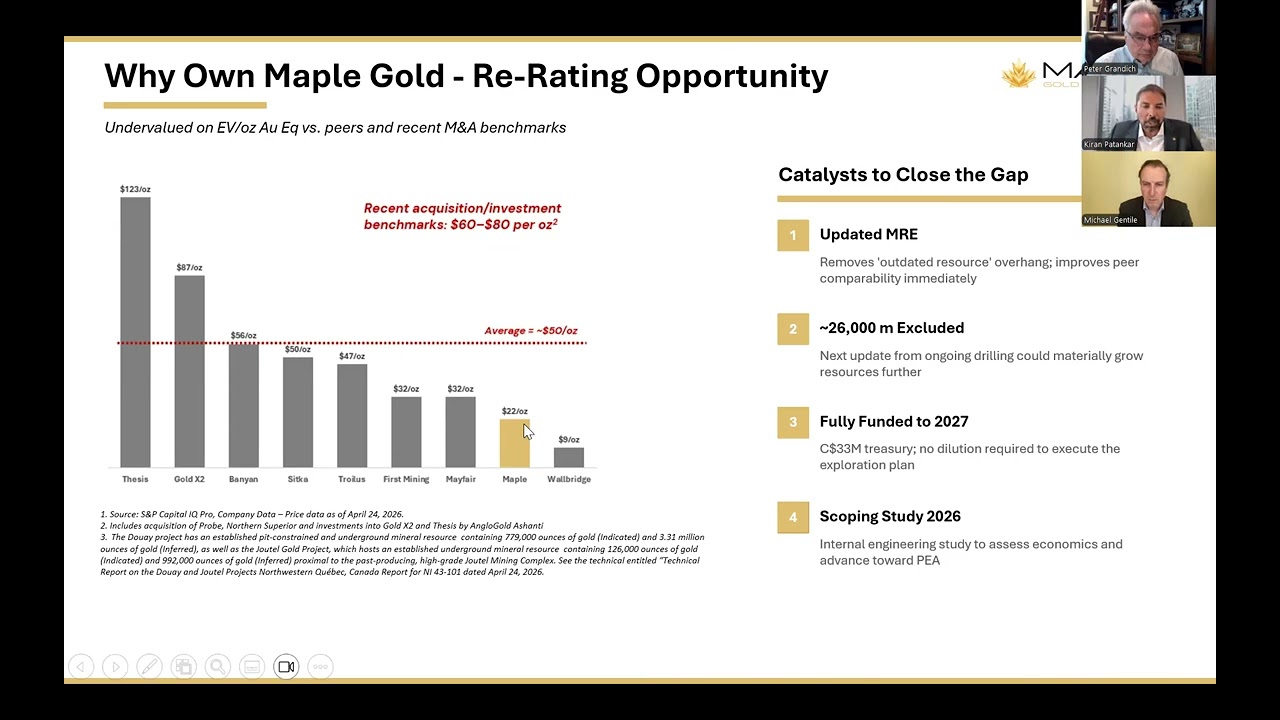 Maple Gold Mines CEO Kiran Patankar Joins Michael Gentile To Discuss Company and Latest News