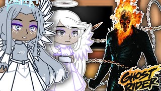 Hazbin Hotel Angels React To Ghost Rider | Johnny Blaze | Gacha React