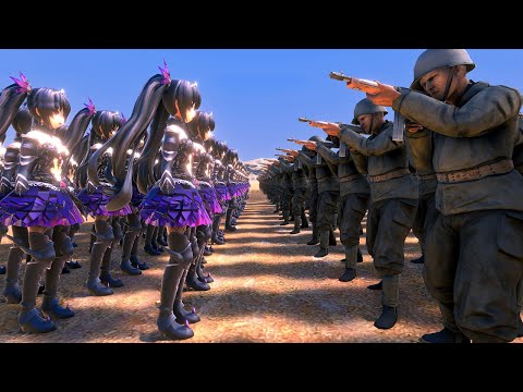 500 NOIRE vs  10,000 U. S.  SOLDIERs | Ultimate Epic Battle Simulator | UEBS