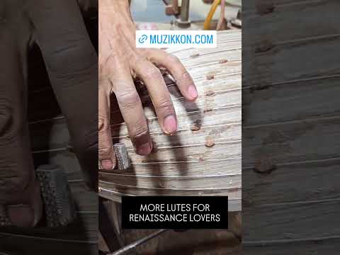 Watch the art of lute bowl making come alive. Handcrafted precision, timeless sound. Muzikkon.com