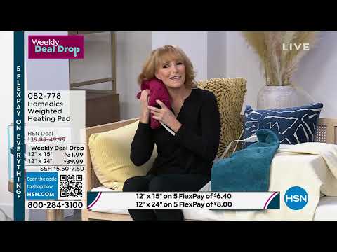 Homedics 12" x 24" Weighted Heating Pad