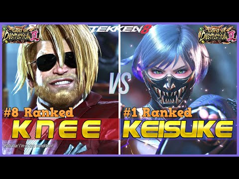 T8 ▰ KNEE (#8 Ranked Paul) Vs KEISUKE (#1 Ranked Reina) ▰ Tekken 8 High Level Gameplay