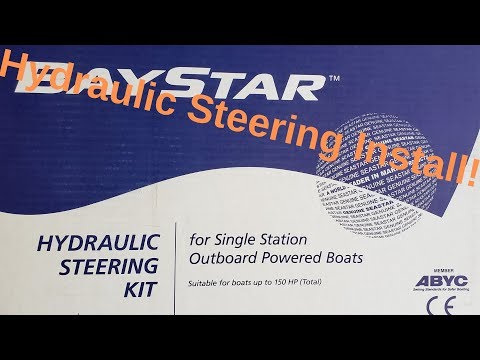 BayStar Hydraulic Steering Install on my Mako Boat!