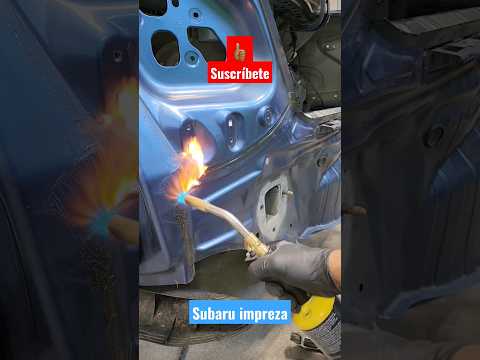 rear body panel #subaru #impreza #autorepair #bodywork #carrepair #autotech