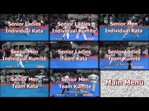 2016 JKA European Championship - Senior Menu