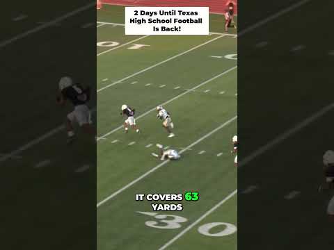 Posting 1 play every day until Texas High School Football is back! 2 Days left!