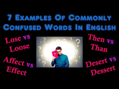 7 Examples Of Commonly Confused Words In English