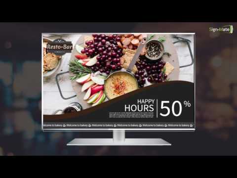 SignMate - Digital Signage Video