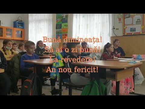 ETWINNING PROJECT - CHILDREN PRESENTED GREETINGS IN 3 LANGUAGES WHICH THEY HAVE LEARNED.