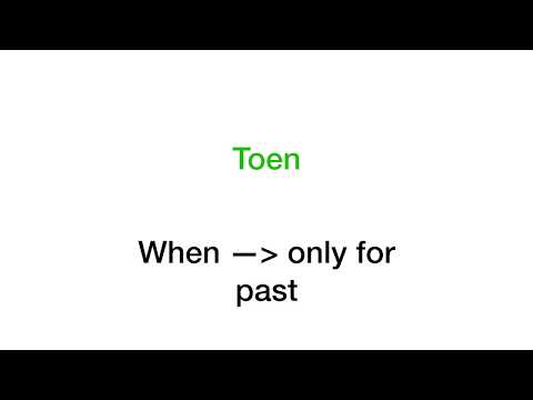 DUTCH WORD ORDER. Subordinate clause: omdat, toen, als - Dutch Language Grammar