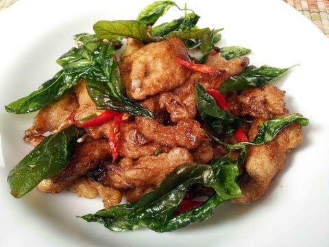 Stir-fried chicken with chillies & basil video thumbnail