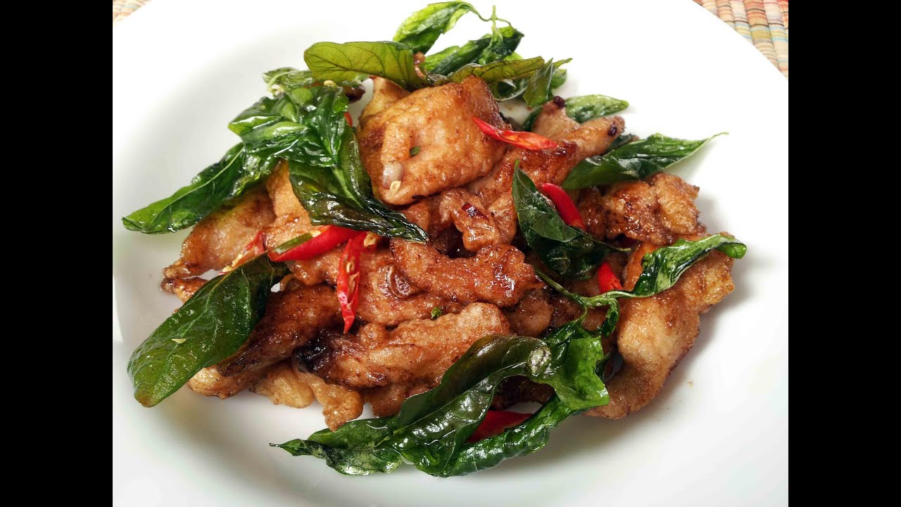 Stir-fried chicken with chillies & basil video thumbnail