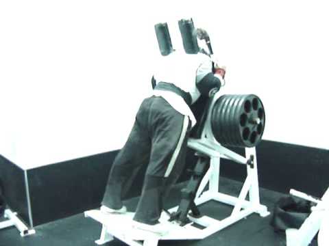 Front V-Squat 6 plates a side X 7 reps