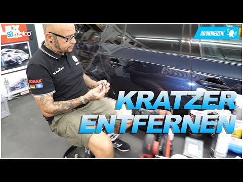 Auto Schlüssel Kratzer entfernen: Kovax Tolecut - Sonax Hybrid Woll Pad - Flex PXE 80 | Micha Marx