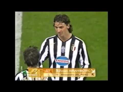 Zlatan Ibrahimović | Roma 1-4 Juventus | 2005-06 Serie A Giornata 12