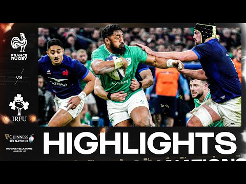 HIGHLIGHTS | 🇫🇷FRANCE V IRELAND☘️ | 2024 GUINNESS MEN'S SIX NATIONS RUGBY