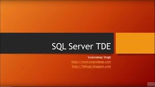 Transparent Data Encryption (SQL Server)