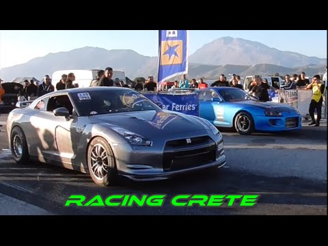 SUPRA XATZIKOUVAS 8.6sec Vs GTR TSAKLAS 8.2sec - DRAGSTER TYMPAKI 5-6 DEC 2015