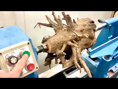 Woodturning - A Risky Rootball 