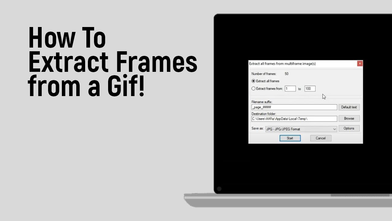 How to Extract Frames from a GIF [easy]
