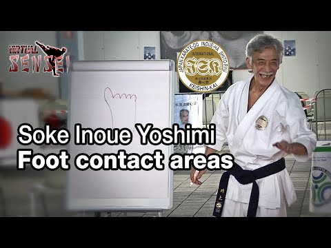 Soke Inoue Yoshimi - The 3 contact areas under the foot - Seminar Italy 2013