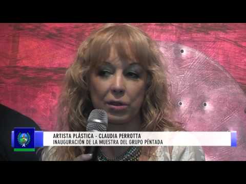 0253 MARÍA ELENA MACHUCA, CESAR TSCHANZ, CLAUDIA PERROTTA Y ROBERTO SAEZ   Inauguración de la muestr