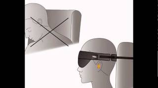 preview picture of video 'Travel eye mask, Relax ALLY, that attaches passengers to their headrests'