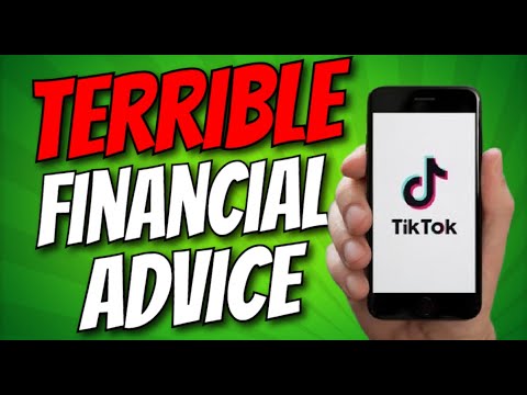 Terrible Financial Advice Is Going Viral On Tik Tok