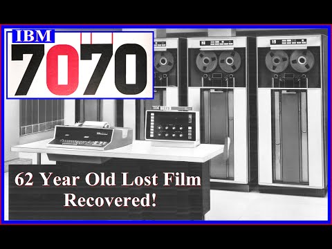IBM Rare 7070 Mainframe Computer film 1960 (7074, 7080 transistorized SMS 1958-1961 (7090)