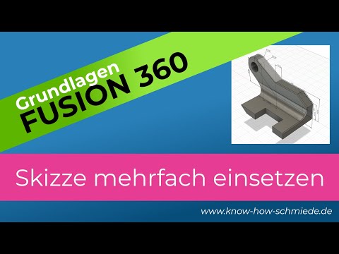 Skizze Fusion 360 - Skizze mehrfach einsetzen - Fusion 360 Grundlagen