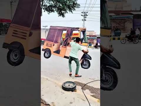 The Man Thought It Was A Real Rickshaw 😮