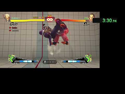 Gen Ultra Street Fighter 4 Trials Speedrun (5m47s)