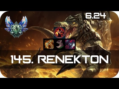 Renekton Top vs Poppy Diamond Preseason 7 Season 7 s7 Patch 6.24 2017 Gameplay Guide Build