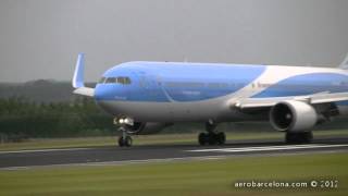 preview picture of video '[HD 720p] BOEING 767-200/300/W LANDING BRUSSELS ZAVENTEM RW 25L **ONE WORLD LIVERY** 757-200 AA.'
