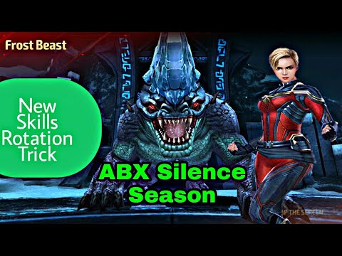 Abx Universal Super Hero Female Silence Season| CM Skill Rotation New Trick - Marvel Future Fight