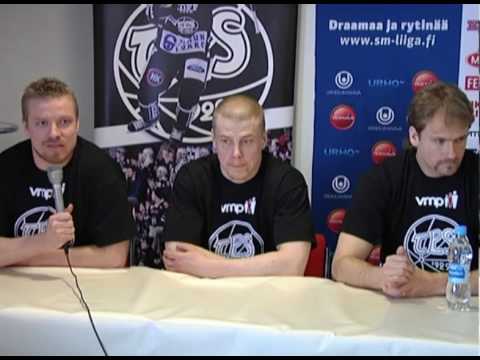 21.4.2010 TPS:n lehdistötilaisuus ennen finaaleja - Pelaajien mietteitä finaaleista