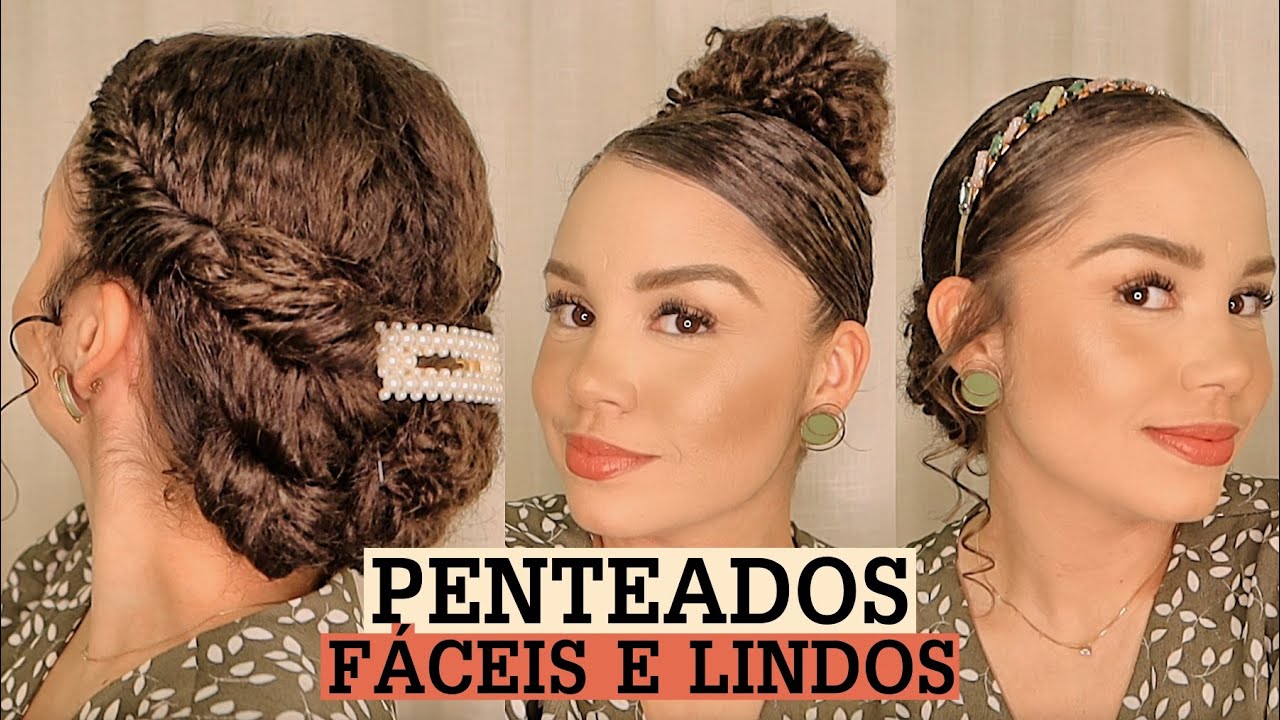 Penteados extraordinários que salvam o bad hair day dos cabelos curtos cacheados ✨