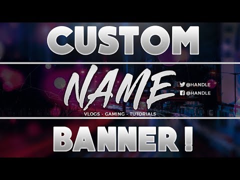 How To Make A EPIC YouTube Banner! (PhotoShop CC Tutorial) For FREE 2019!